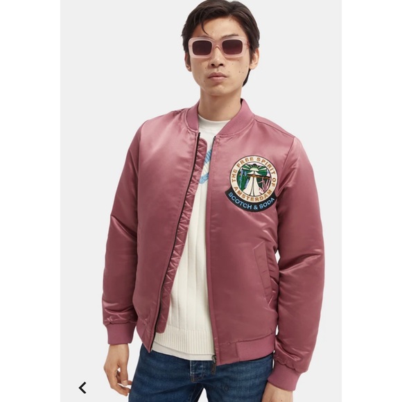 Scotch & Soda Other - Scotch & Soda Satin bomber jacket